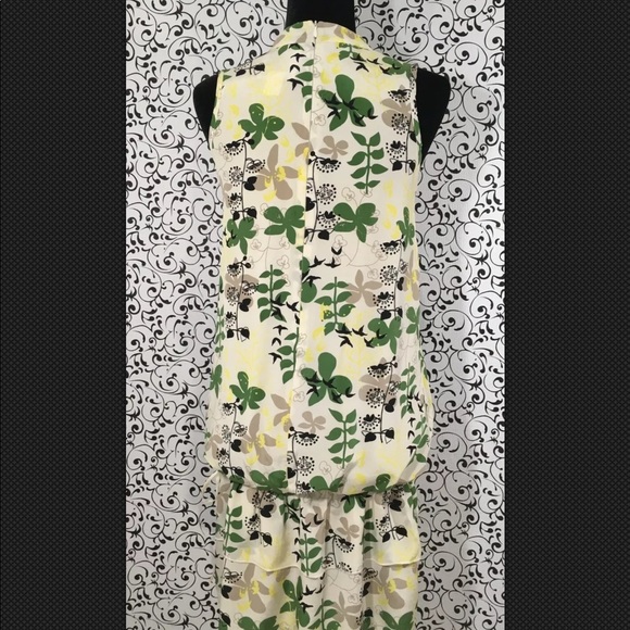 Madison Marcus Floral Silk Drop Waist Dress - Picture 4 of 6